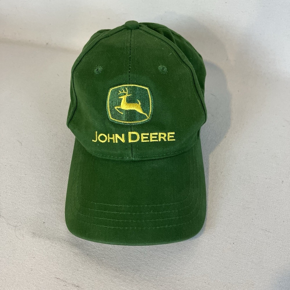 John Deere Hat RN114640 Nothing Runs Like A Deere Cotton Adjustable